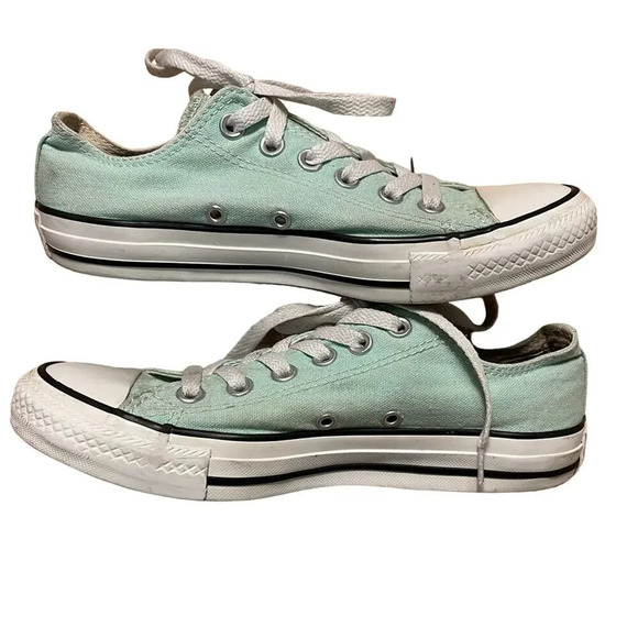 Converse Mint Green Chuck Taylor All Star Low Tops Men's Size 5/ Women's Size 7 - Picture 3 of 7